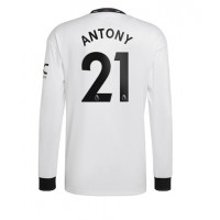 Manchester United Antony #21 Fotballklær Bortedrakt 2022-23 Langermet